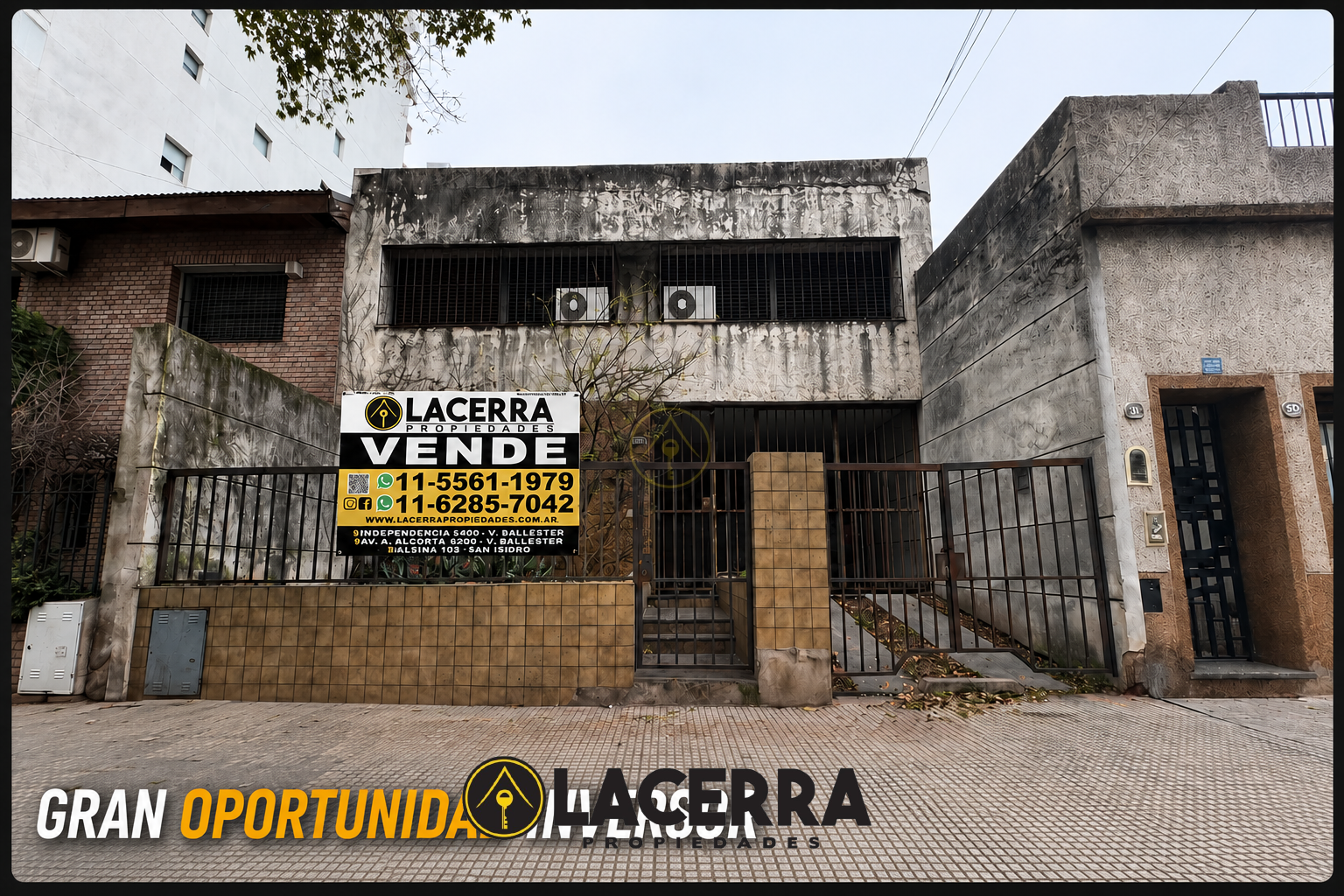 LOTE EXCEPCIONAL (375,58m²) Y CASA A RECICLAR CON GRAN POTENCIAL EN LO MEJOR DE VILLA URQUIZA