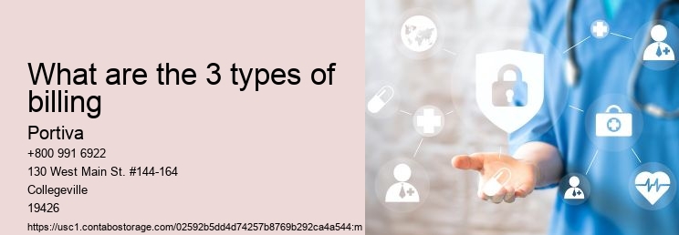 What are the 3 types of billing