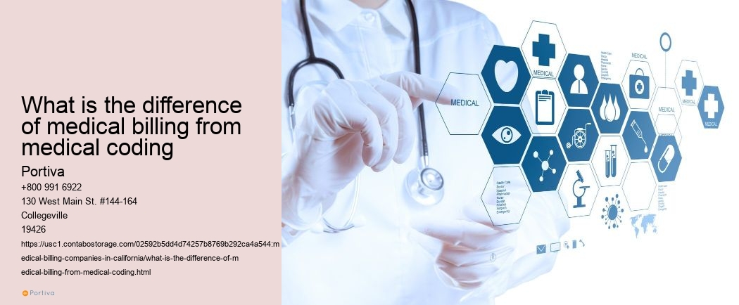 What is the difference of medical billing from medical coding