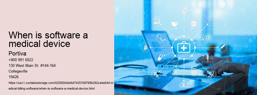 when is software a medical device