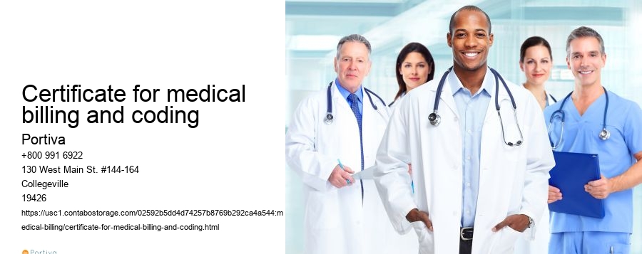certificate for medical billing and coding