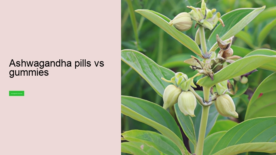 ashwagandha pills vs gummies