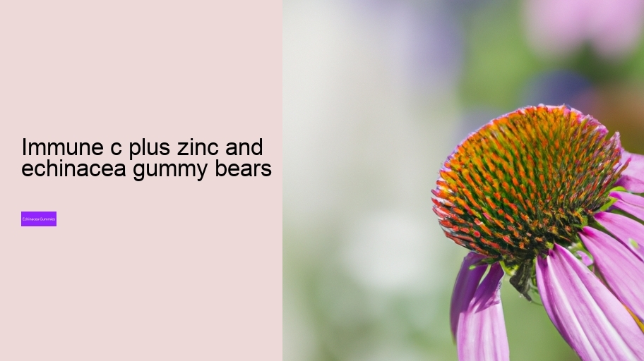 immune c plus zinc and echinacea gummy bears