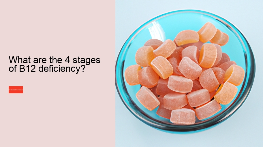 What are the 4 stages of B12 deficiency?