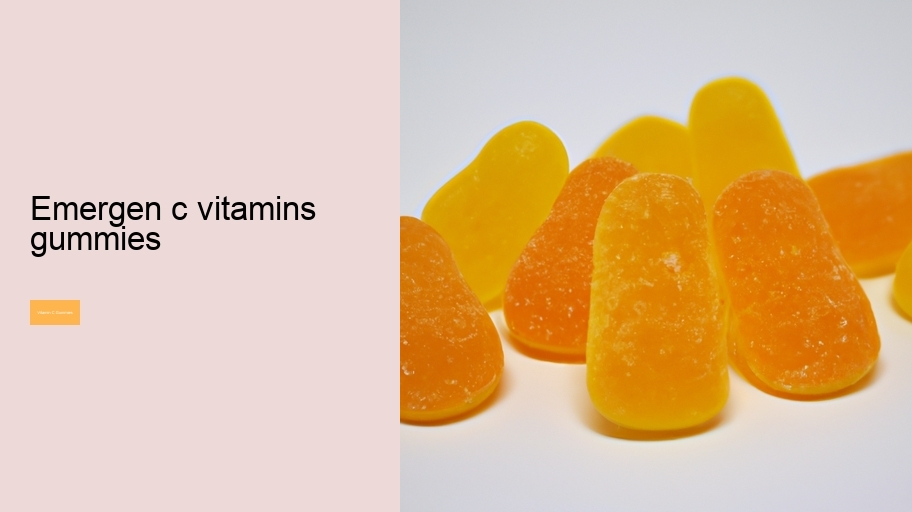 emergen c vitamins gummies