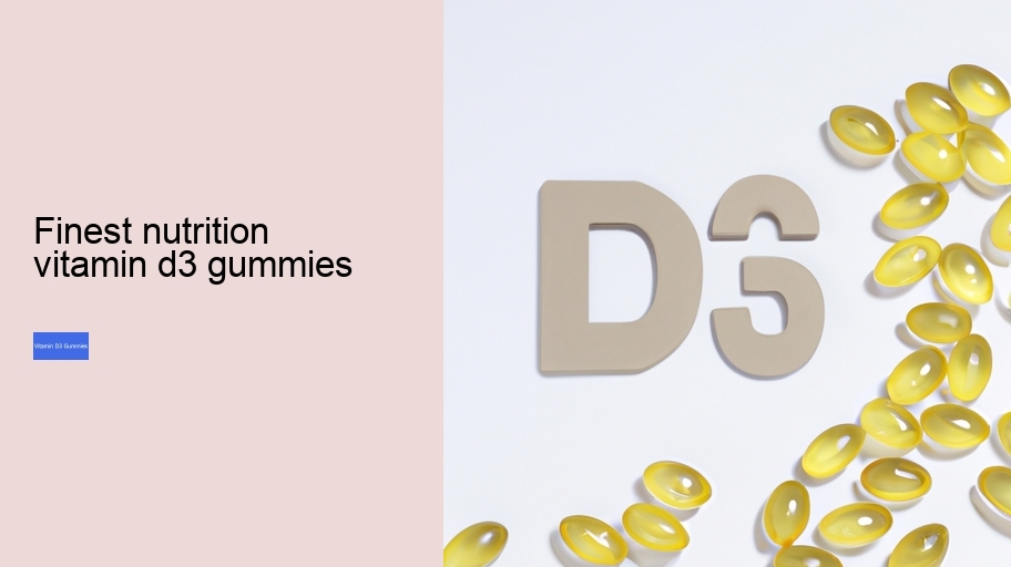finest nutrition vitamin d3 gummies