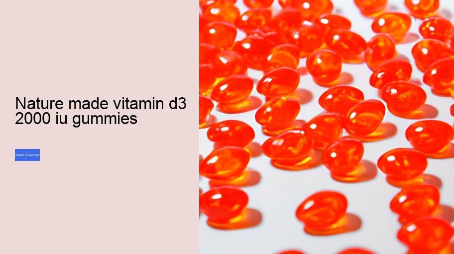 nature made vitamin d3 2000 iu gummies