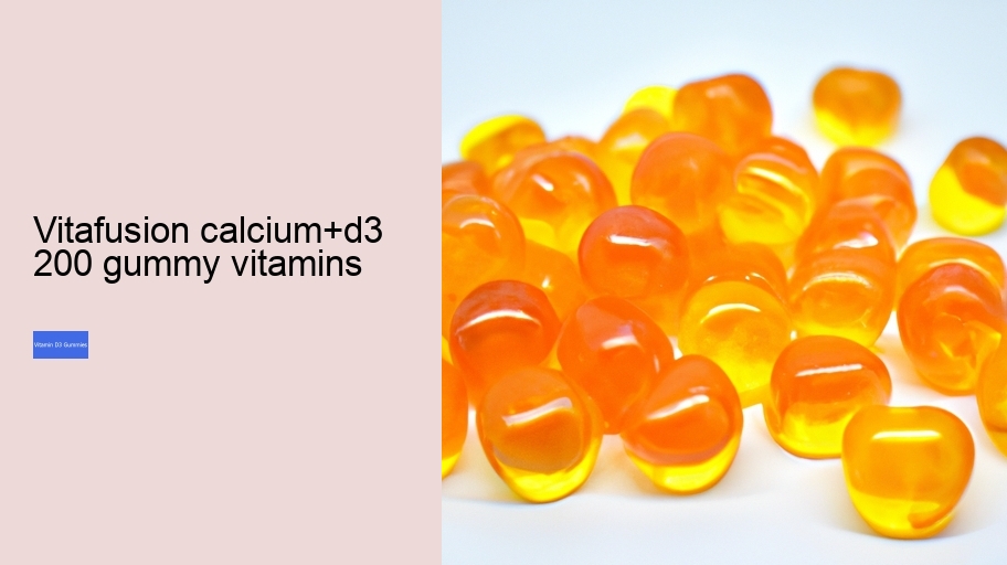 vitafusion calcium+d3 200 gummy vitamins