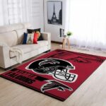 Atlanta Falcons Area Rugs NFL football Living Room