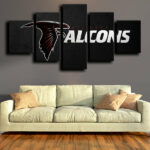 Atlanta Falcons Logo Badge Black