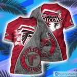 Atlanta Falcons NFL Symbol All Over print 3D T-Shirt
