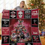 Atlanta Falcons Christmas Tree 3D Full Printing Quilt 9202