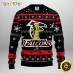 Atlanta Falcons Christmas Ugly Sweater Print Funny Grinch Show Your Team Spirit