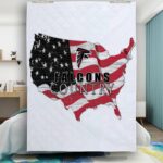 Atlanta Falcons Country Map Gift For Fan 3D Full Printing Quilt