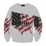 Atlanta Falcons Country Map Gift For Fan 3D Full Printing Sweatshirt