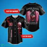 Atlanta Falcons Damn Right Skull NFL Custom Name & Number Baseball Jersey Shirt Fans