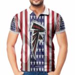 Atlanta Falcons Flag Silk 3D All Over Print Polo Shirt