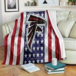 Atlanta Falcons Flag Silk 3d Blanket Gift For Fan Annivesary Gift Love