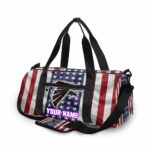 Atlanta Falcons Flag Silk Personalized Name Travel Bag Gym Bag