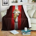 Atlanta Falcons Golden Logo 3d Blanket Gift For Fan Annivesary Gift Lo