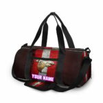 Atlanta Falcons Golden Logo Personalized Name Travel Bag Gym Bag