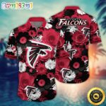 Atlanta Falcons Hawaii Shirt Flower Colorful Coastal Wear