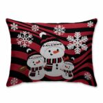 Atlanta Falcons Holiday Team Snowman Bed 2 Pieces Pillow Covers