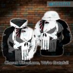Atlanta Falcons Hoodie 3D Stunning Punisher Skull Atlanta Falcons Gift – Personalized Gifts: Family, Sports, Occasions, Trending