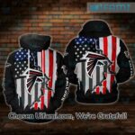 Atlanta Falcons Hoodie 3D Swoon-worthy USA Flag Atlanta Falcons Gift – Personalized Gifts: Family, Sports, Occasions, Trending