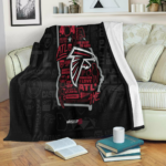 Atlanta Falcons Icon Logo Quote 3d Blanket Gift For Fan Annivesary Gif