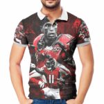 Atlanta Falcons Julio Jones 11 v3 3D All Over Print Polo Shirt