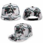Atlanta Falcons Kyle Pitts 8 v2 3D Flat Brim Baseball Cap Snapback Hat