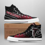 Atlanta Falcons Personalized Name High Top Shoes Custom Sneakers Ameri