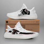 Atlanta Falcons White Black Yeezy Boost Sneakers