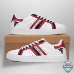 Atlanta Falcons White Red Stan Smith Shoes