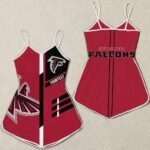 Atlanta Falcons Women Romper Jumpsuit 3D Printed Team Logo Pattern