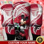 Custom Name NFL Atlanta Falcons Tumbler Nfl Mickey Mouse Tumbler For Your Darling This Valentine