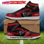 NFL Atlanta Falcons Custom Name Nike Air Jordan 1 Shoes – Gridiron Spirit Meets Hoops Heritage