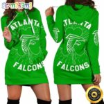 NFL Atlanta Falcons Hoodie Dress St Patricks Day For Women Hoodie