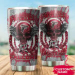 Personalized Atlanta Falcons Skull – Stainless Steel Tumbler