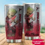 Personalized Groot Atlanta Falcons – Stainless Steel Tumbler
