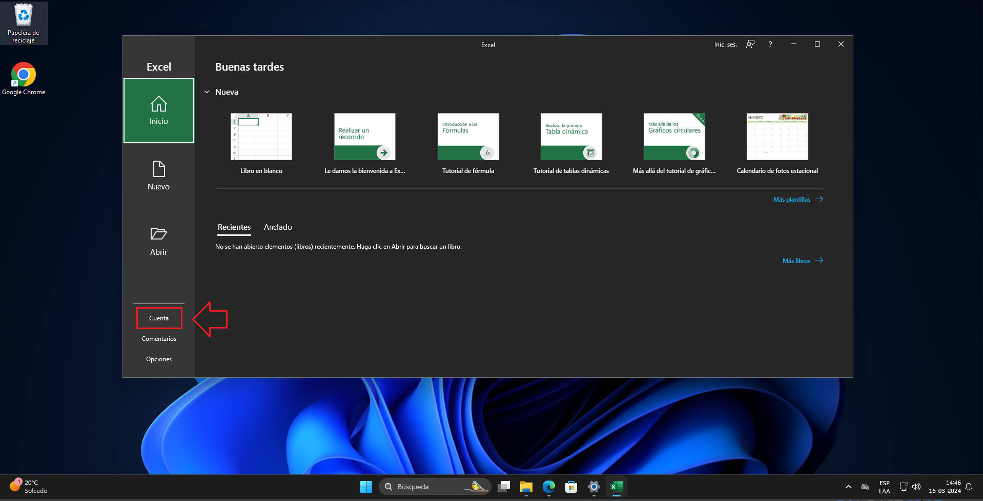 Verificar estado de activación en Cuenta