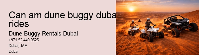 can am dune buggy dubai rides