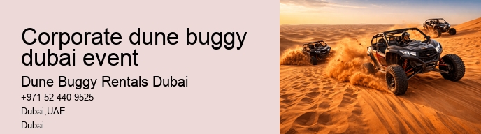 corporate dune buggy dubai event