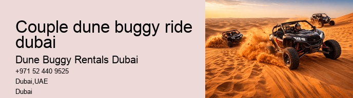 couple dune buggy ride dubai