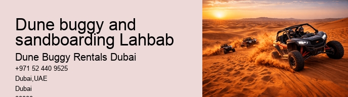 Dune buggy and sandboarding Lahbab