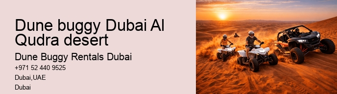 Dune buggy Dubai Al Qudra desert