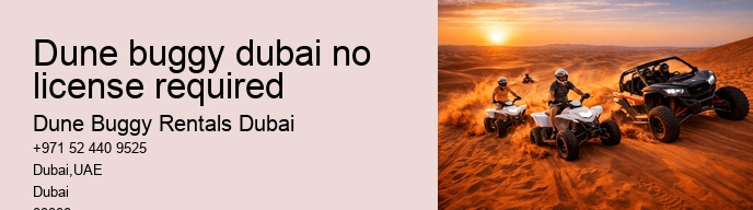 dune buggy dubai no license required