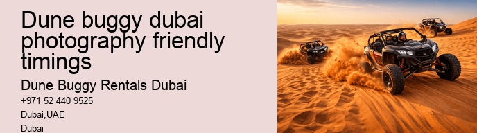 dune buggy dubai photography friendly timings