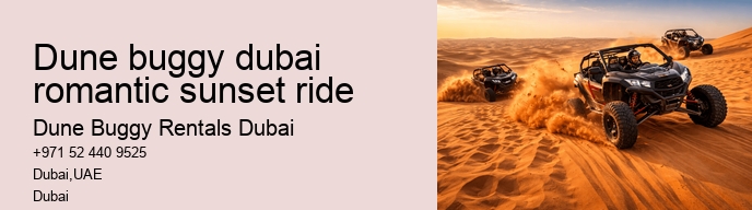 dune buggy dubai romantic sunset ride